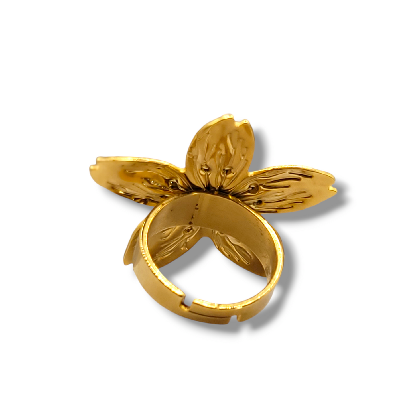 Bague fleur réglable